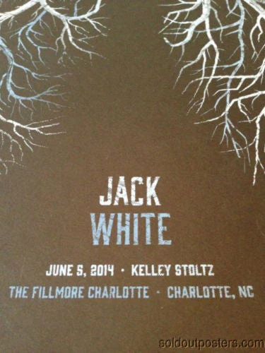 Gig Posters Jack White - 2014 DKNG Poster Print 1st Edition The Fillmore, Charlotte, NC