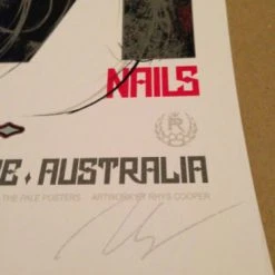 Queens Of The Stone Age - 2014 Rhys Cooper Poster NIN QOTSA Rod Laver Melbou