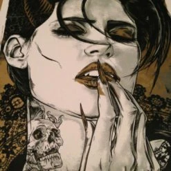 Queens Of The Stone Age - 2014 Rhys Cooper Poster NIN QOTSA Vector Arena Auc