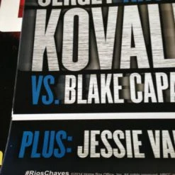 Sold Out Posters Brandon Bam Bam Rios Vs. Diego Chaves HBO Boxing Fight Poster Print Kovalev