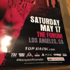 Sold Out Posters Juan Manuel Marquez Vs. Mike Alvarado Poster Print 5/17/2014 The Forum LA Boxing