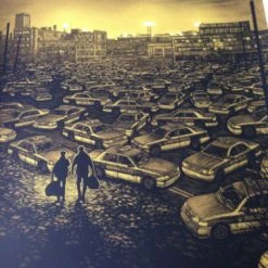 The Town - 2013 Daniel Danger Poster Print Mondo Variant Numbered Ed Of 160