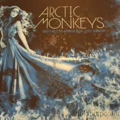 Arctic Monkeys - 2014 Todd Slater Poster Seattle, WA Paramount Theatre Blue Gig Posters