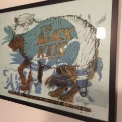 The Black Keys - 2010 Dan Grzeca Poster Framed Denver, CO Fillmore Colorado