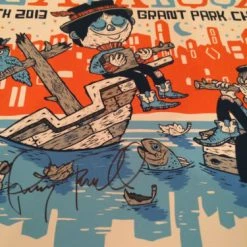 Michael Sieben Lollapalooza - 2013 Artist Poster Print SIGNED & NUMBERED Perry Farrell Sieben Gig Posters