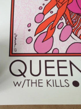 Queens Of The Stone Age - 2013 Jermaine Rogers Poster Print Boston MA Kills