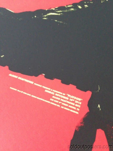 Platoon - 2013 Jay Shaw Poster Print Hand Numbered Ed Of 125 Mondo 1st Ed