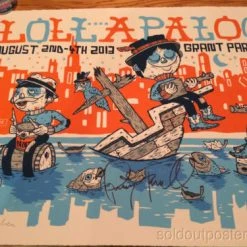 Michael Sieben Lollapalooza - 2013 Artist Poster Print SIGNED & NUMBERED Perry Farrell Sieben Gig Posters