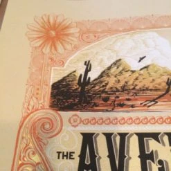 The Avett Brothers - 2014 Zeb Love Poster Print Shrine Auditorium Los Angeles Gig Posters