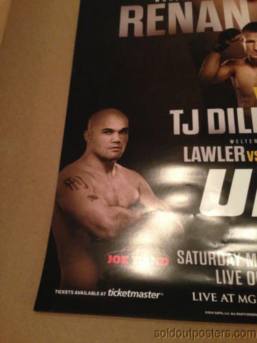 Sold Out Posters UFC 173 - 2014 Poster Renan Barao Vs TJ Dillshaw Lawler Vs. Ellenberger Print MGM