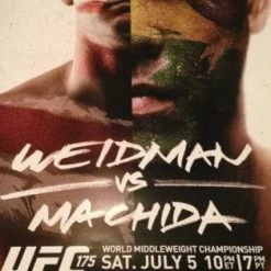 Sold Out Posters UFC 175 - 2014 Poster Weidman Vs. Machida World Middle Weight Championship