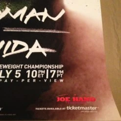 Sold Out Posters UFC 175 - 2014 Poster Weidman Vs. Machida World Middle Weight Championship
