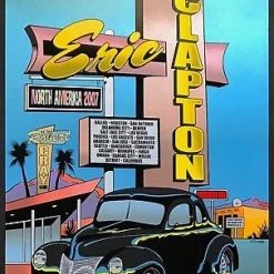 Eric Clapton - 2007 Ron Donovan Firehouse Poster North America Tour