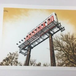 Flatstock 20 - 2009 Dan MacAdam Crosshair Poster Austin, TX Austin Convention Ce Gig Posters