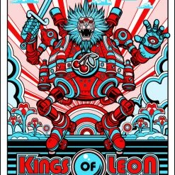 Kings Of Leon - 2017 Jesse Philips Poster Atlanta, GA Aarons Amphitheatre Gig Posters