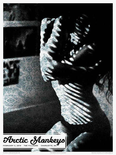 Arctic Monkeys - 2014 Third Alert Designs Poster Charlotte The Fillmore Gig Posters