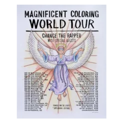 Chance The Rapper - OJ Hays Poster MCWT Magnificent Coloring World Tour