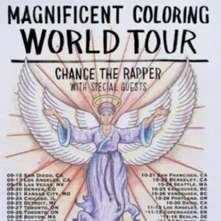 Chance The Rapper - OJ Hays Poster MCWT Magnificent Coloring World Tour