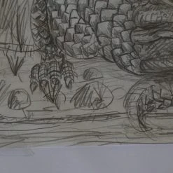 Art Prints The Enormous Crocodile - 2015 Zeb Love Original Sketch Drawing