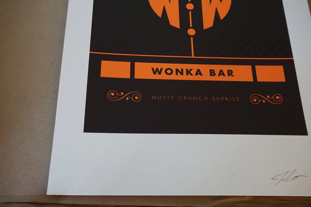 Movie/TV Posters Wonka Nutty Crunch - 2015 Justin Van Genderen Poster Gene Wilder