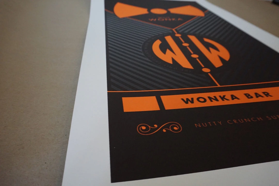 Movie/TV Posters Wonka Nutty Crunch - 2015 Justin Van Genderen Poster Gene Wilder