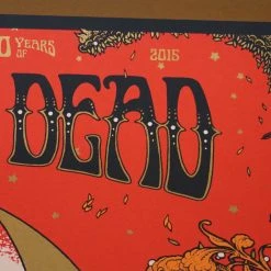 Grateful Dead - 2015 Richey Beckett Poster Santa Clara, CA