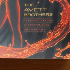 The Avett Brothers - 2015 Todd Slater Poster Print Wheeling, WV Capitol X/200
