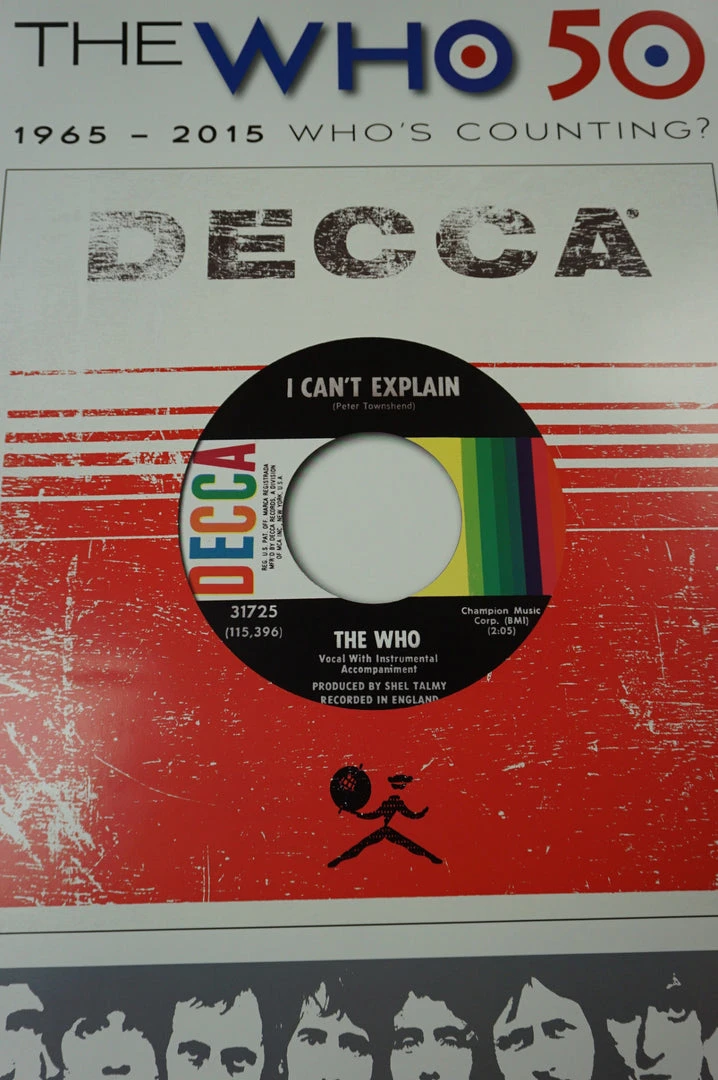 The Who - 2015 Richard Evans Poster Who's Counting 50th Anniversary Tour Gig Posters