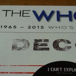The Who - 2015 Richard Evans Poster Who's Counting 50th Anniversary Tour Gig Posters