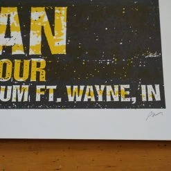 Luke Bryan - 2013 Print Mafia Poster Wayne, IN Allen Co War Memorial Gig Posters