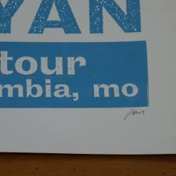 Luke Bryan - 2013 Print Mafia Poster Columbia MO John Wayne Missou Arena