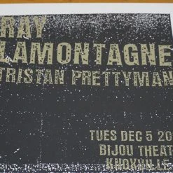 Gig Posters Ray Lamontagne - 2006 Print Mafia Poster Knoxville, TN Bijou Theatre
