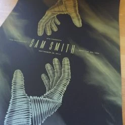 Sam Smith - 2014 DKNG Screen Printed Poster Seattle Paramount