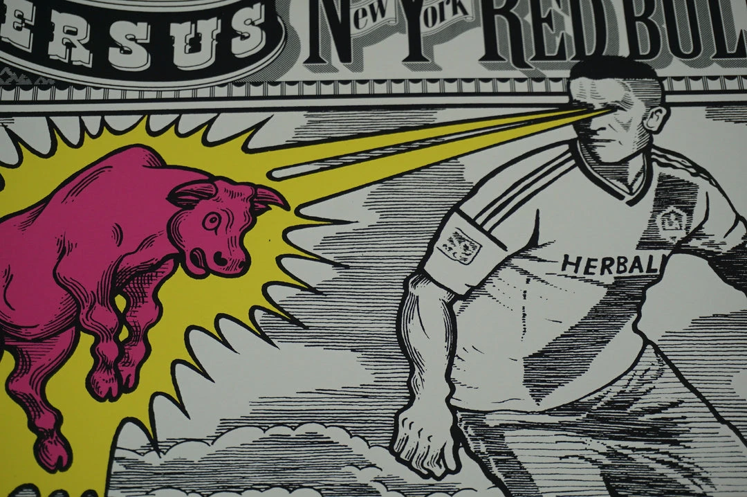 Art Prints LA Galaxy Vs. New York Red Bulls - 2014 Poster Ames Brothers