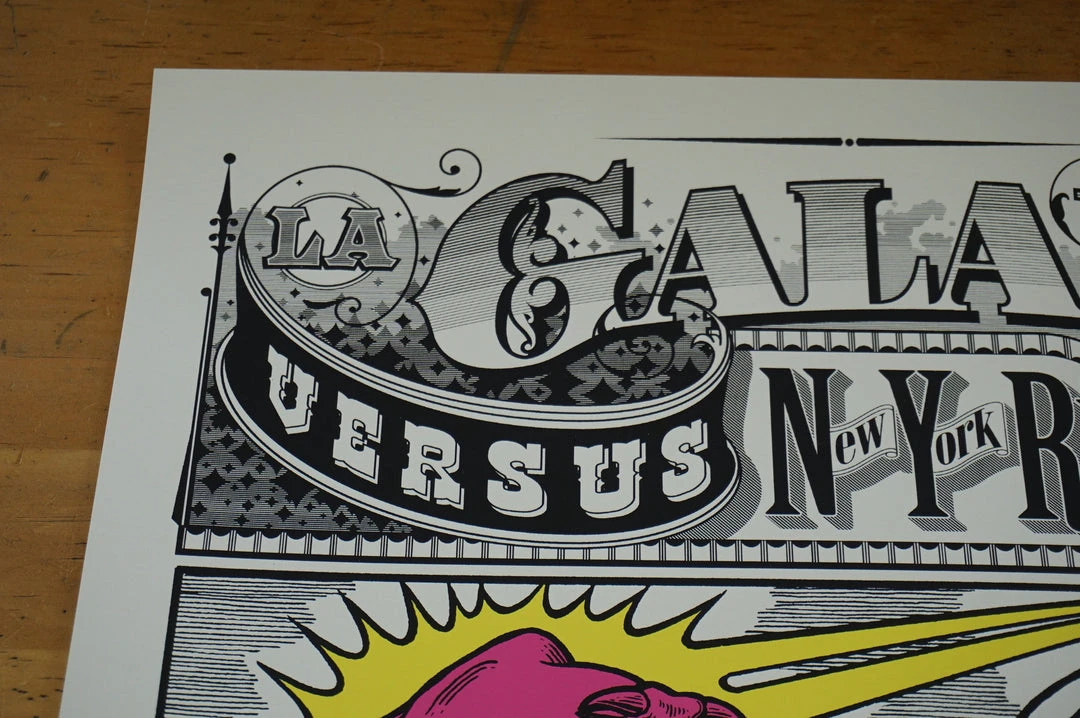 Art Prints LA Galaxy Vs. New York Red Bulls - 2014 Poster Ames Brothers