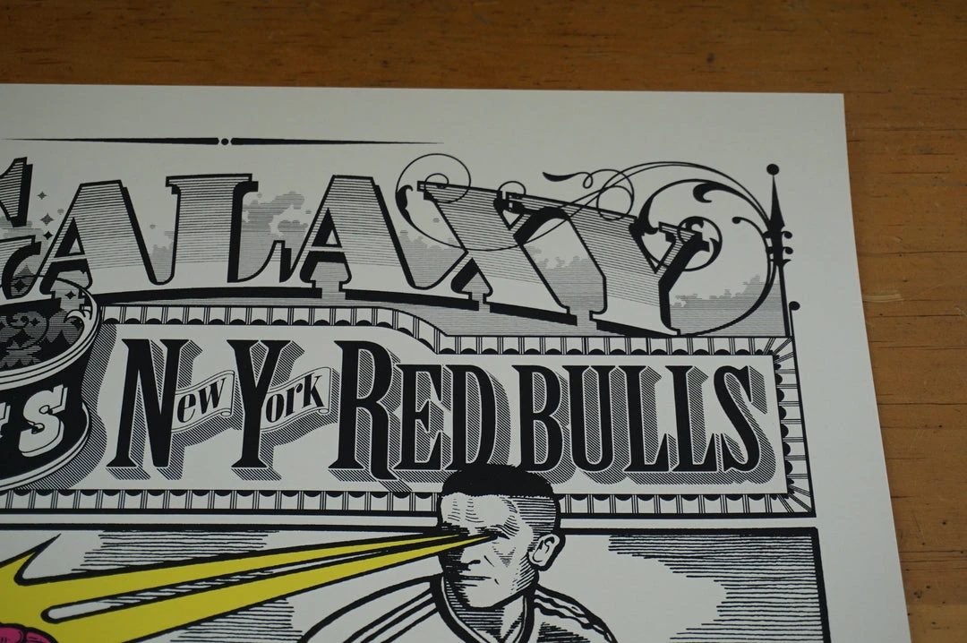 Art Prints LA Galaxy Vs. New York Red Bulls - 2014 Poster Ames Brothers