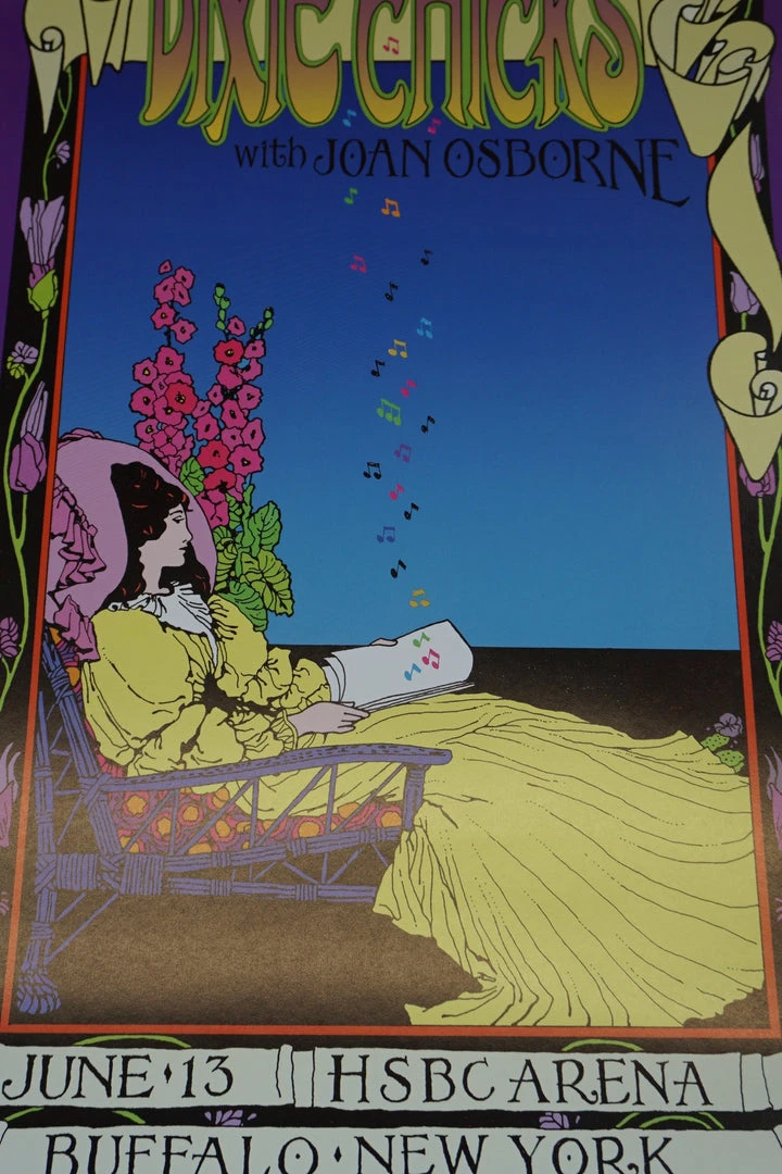 Dixie Chicks - 2003 Bob Masse Signed Poster Buffalo, NY HSBC Arena