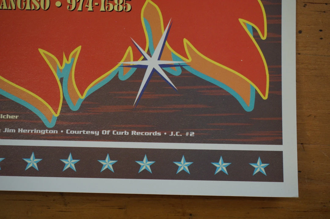 Hank Williams III - 2000 Dennis Loren Poster San Francisco Gig Posters