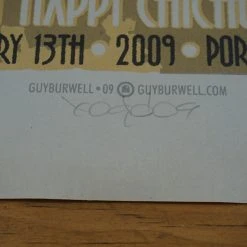 Queens Of The Stone Age Mark Lanegan - 2009 Guy Burwell Poster Greg Dulli Portland