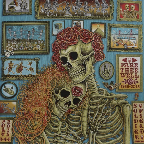 Grateful Dead Chicago - 2015 EMEK Poster Fare Thee Well 87/150 GD50