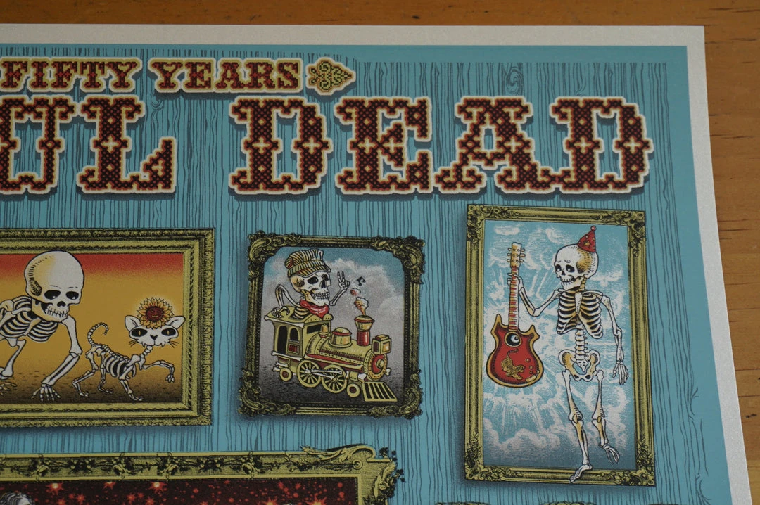 Grateful Dead Chicago - 2015 EMEK Poster Fare Thee Well 87/150 GD50