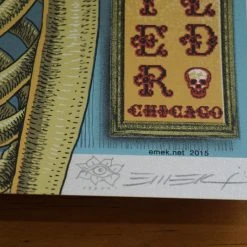 Grateful Dead Chicago - 2015 EMEK Poster Fare Thee Well 87/150 GD50