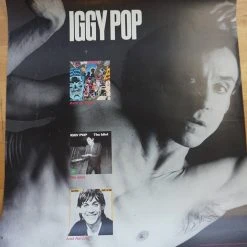 Sold Out Posters Iggy Pop - 1990 Virgin Records Promotional Two Sided Poster Gig Posters