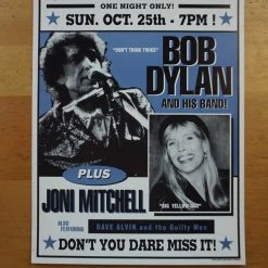 Bob Dylan - 1998 Geoff Gans Poster United Center Chicago, IL