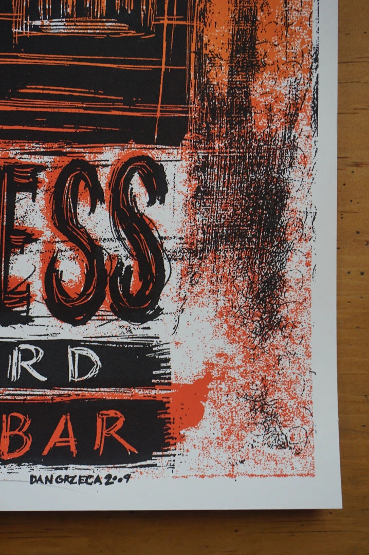 Gig Posters Big Business - 2009 Dan Grzeca Poster Baltimore, MD Ottobar