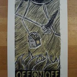 Off On Off - 2009 Dan Grzeca Poster Chicago, IL Hideout