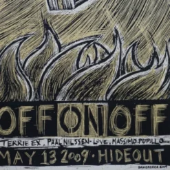 Off On Off - 2009 Dan Grzeca Poster Chicago, IL Hideout