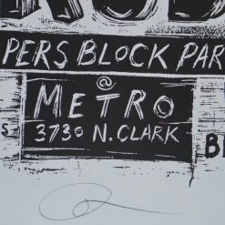Gapers Block - 2009 Dan Grzeca Poster Chicago, IL Metro VARIANT