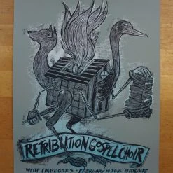 Retribution Gospel Choir - 2010 Dan Grzeca Poster Chicago The Hideout Chicago, IL