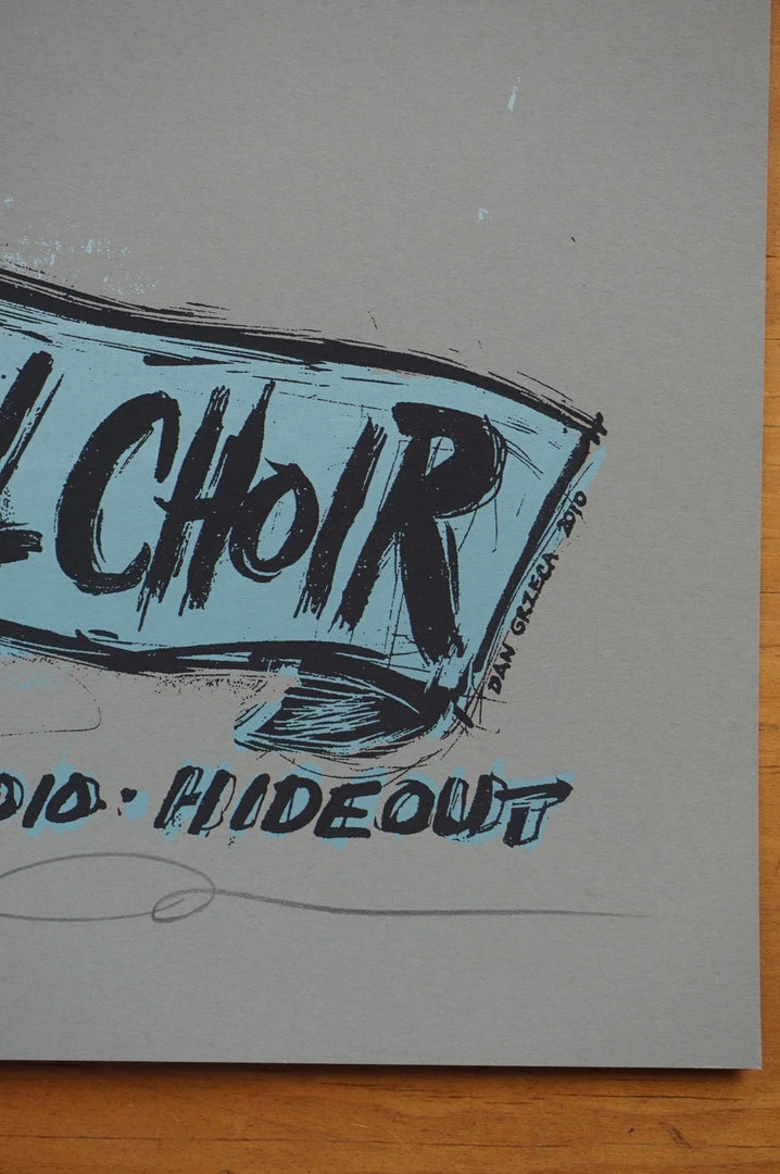 Retribution Gospel Choir - 2010 Dan Grzeca Poster Chicago The Hideout Chicago, IL